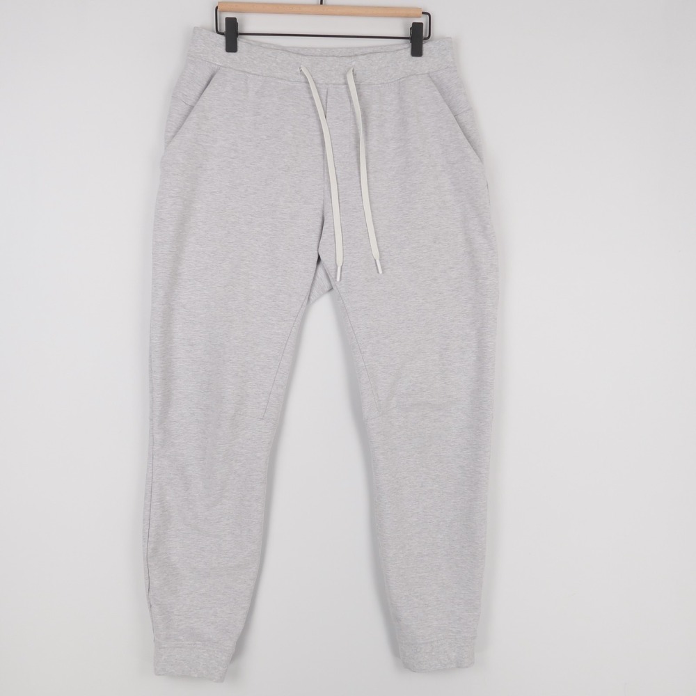 Lululemon City Sweat Joggers Mens L Gray Heather Stretch French Terry